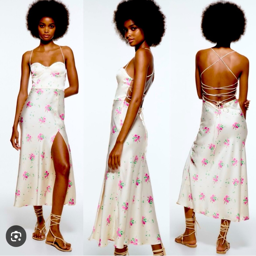 ZARA flawless silk dress